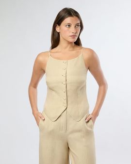 Onia Onia Air Linen High Neck Top