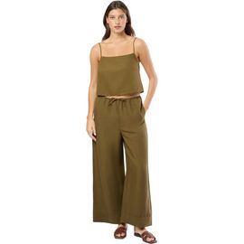 Onia Onia Air Linen Square Neck Tank Top