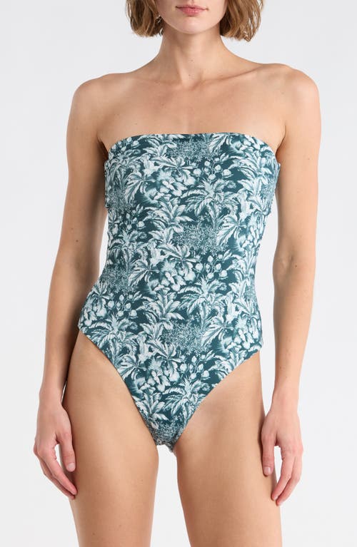 Onia Onia Bardot Strapless One-Piece Swimsuit