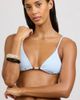 Onia Onia Beaded Jolie Ribbed Bikini Top in Baby Blue, Women's at Urban Outfitters - 4