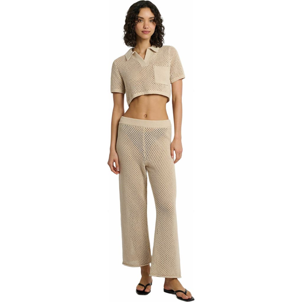 Onia Onia Crochet Knit Wide Leg Pant