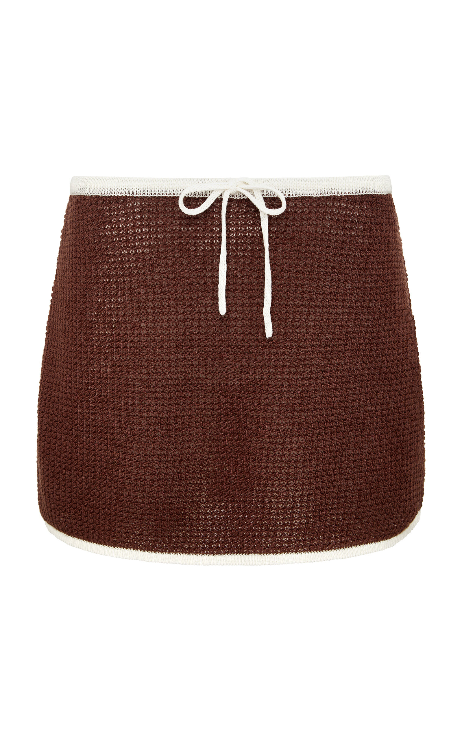 Onia Onia Linen Knit Mini Drawstring Skirt