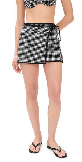 Onia Onia Mini Wrap Skirt Black/White