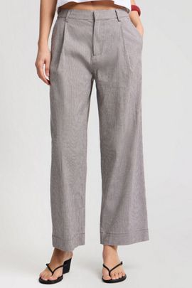 Onia Onia Straight Leg Pant in Brown/White, Women's at Urban Outfitters