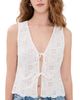 Onia Onia Tie Front Tank Top White - 1