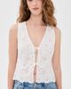 Onia Onia Tie Front Tank Top White - 2