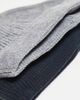 ONLY & SONS ONLY & SONS 2 pack fisherman beanie hats in black & charcoal - 3