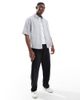 ONLY & SONS ONLY & SONS boxy fit oxford shirt in white & blue stripe - 3