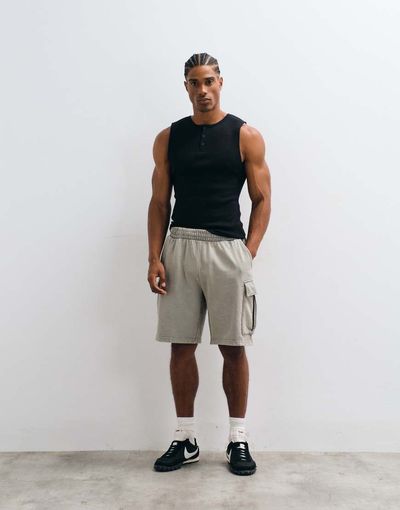 ONLY & SONS ONLY & SONS cargo sweat shorts in light washed gray