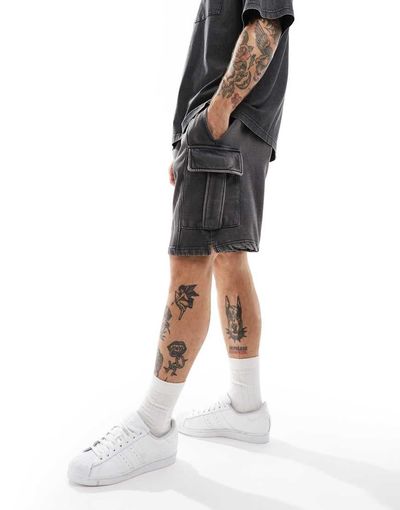 ONLY & SONS ONLY & SONS cargo sweat shorts in washed gray - part of a set