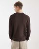ONLY & SONS ONLY & SONS crew neck rib knit sweatshirt in brown - 3