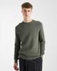 ONLY & SONS ONLY & SONS crew neck rib knit sweatshirt in green gray - 1