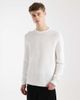 ONLY & SONS ONLY & SONS crew neck rib knit sweatshirt in white - 1
