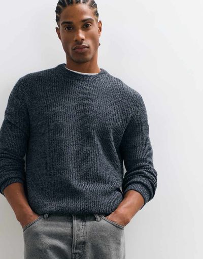 ONLY & SONS ONLY & SONS crew neck sweater in vintage blue