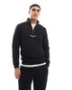ONLY & SONS ONLY & SONS curated high neck 1/4 zip sweater in black - 1