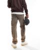 ONLY & SONS ONLY & SONS Edge straight cargo pants in stone wash-Blue - 3