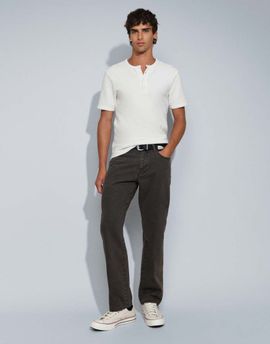ONLY & SONS ONLY & SONS Edge straight fit jeans in washed brown denim-Neutral