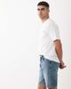 ONLY & SONS ONLY & SONS Edge straight fit shorts in mid wash blue - 3