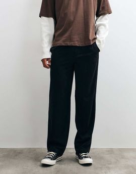 ONLY & SONS ONLY & SONS Fade loose fit cord trouser in black