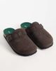ONLY & SONS ONLY & SONS faux suede clogs with buckle in chocolate-Brown - 2