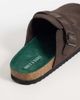 ONLY & SONS ONLY & SONS faux suede clogs with buckle in chocolate-Brown - 4