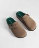 ONLY & SONS ONLY & SONS faux suede clogs with buckle in greige-Gray - 1