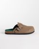 ONLY & SONS ONLY & SONS faux suede clogs with buckle in greige-Gray - 2