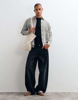 ONLY & SONS ONLY & SONS Kayce barrel fit jeans in black denim