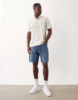 ONLY & SONS ONLY & SONS loose fit denim shorts in dark blue wash