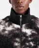 ONLY & SONS ONLY & SONS oversized teddy zip up fleece in monochrome-Black - 4