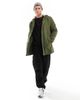 ONLY & SONS Only & Sons parka with borg lined hood in khaki-Green - 2