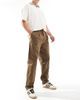 ONLY & SONS ONLY & SONS pleated loose fit pants in brown - 1