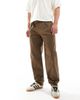 ONLY & SONS ONLY & SONS pleated loose fit pants in brown - 3