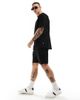 ONLY & SONS ONLY & SONS plisse cargo shorts in black - part of a set - 2