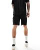 ONLY & SONS ONLY & SONS plisse cargo shorts in black - part of a set - 4