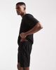 ONLY & SONS ONLY & SONS plisse pull on short in black - part of a set - 3