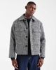 ONLY & SONS ONLY & SONS pocket detail short jacket in houndstooth-Black - 1
