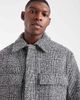ONLY & SONS ONLY & SONS pocket detail short jacket in houndstooth-Black - 4