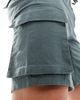 ONLY & SONS ONLY & SONS pull on linen mix cargo shorts in teal-Green - 3