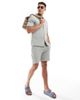 ONLY & SONS ONLY & SONS pull on texture shorts in pale gray - part of a set-Green - 4