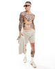 ONLY & SONS ONLY & SONS pull on textured shorts in beige - part of a set-Neutral - 1