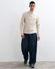 ONLY & SONS ONLY & SONS quarter zip knitted sweater in stone-NEUTRAL - 2