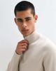 ONLY & SONS ONLY & SONS quarter zip knitted sweater in stone-NEUTRAL - 3