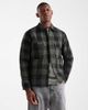 ONLY & SONS ONLY & SONS quilted jacket in green & black plaid - 1