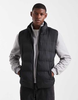 ONLY & SONS Only & Sons quilted vest in black