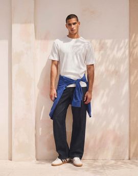 ONLY & SONS ONLY & SONS relaxed fit waffle knit t-shirt in white