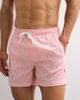 ONLY & SONS ONLY & SONS seersucker swim shorts in coral stripes-pink - 3
