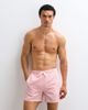 ONLY & SONS ONLY & SONS seersucker swim shorts in coral stripes-pink - 4