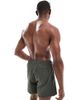 ONLY & SONS ONLY & SONS seersucker swim shorts in dark green - 4