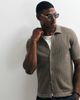 ONLY & SONS ONLY & SONS short sleeve knit shirt in gray-White - 2